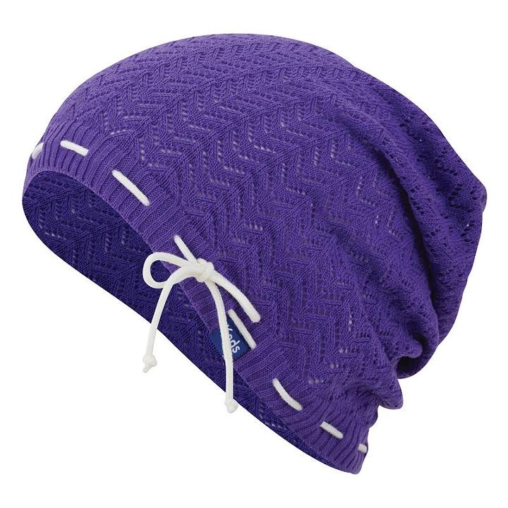 Women's Keds Open-work Chevron Slouchy Beanie, Purple