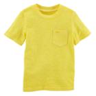 Boys 4-8 Carter's Solid Pocket Tee, Size: 7, Yellow