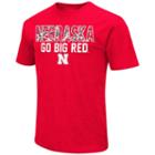 Men's Campus Heritage Nebraska Cornhuskers Camo Wordmark Tee, Size: Xxl, Dark Red