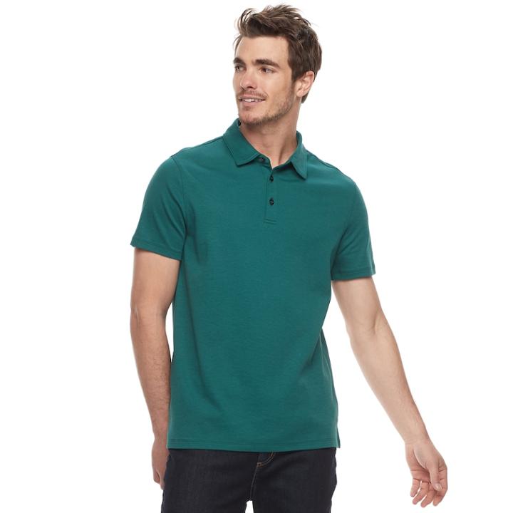 Men's Apt. 9&reg; Regular-fit Soft Touch Stretch Interlock Polo, Size: Xl, Dark Blue