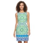 Women's Suite 7 Medallion Print Shift Dress, Size: 10, Ovrfl Oth
