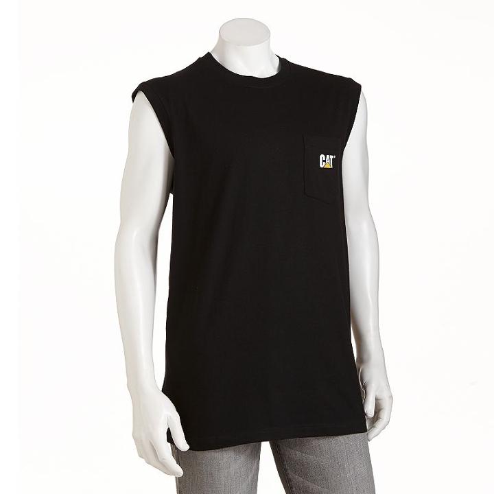 Caterpillar Sleeveless Tee - Men, Size: Large, Black