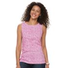 Women's Croft & Barrow&reg; Essential Tank, Size: Xl, Med Pink