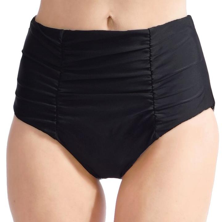 Women's Mazu Swim Tummy Slimmer Ultra High-waisted Ruched Brief Bottoms, Size: 16, Black