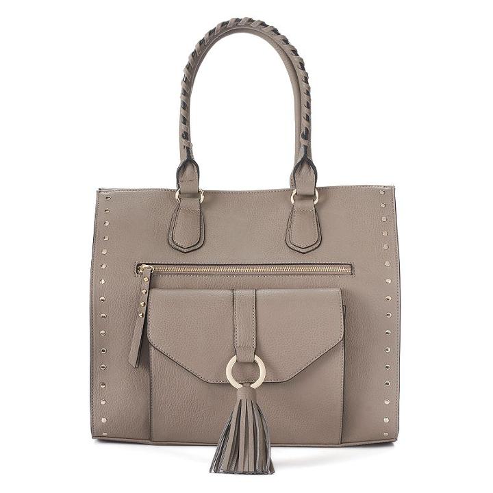 Sonoma Goods For Life&trade; Ruby Tassel Satchel, Women's, Grey