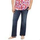 Plus Size Maternity Oh Baby By Motherhood&trade; Secret Fit Belly&trade; Faded Bootcut Jeans, Women's, Size: 3xl, Med Blue