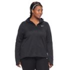 Plus Size Women's Nike Therma Running Hoodie, Size: 1xl, Grey (charcoal)