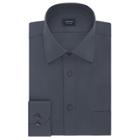 Men's Arrow Slim-fit Dress Shirt, Size: L-36/37, Dark Grey