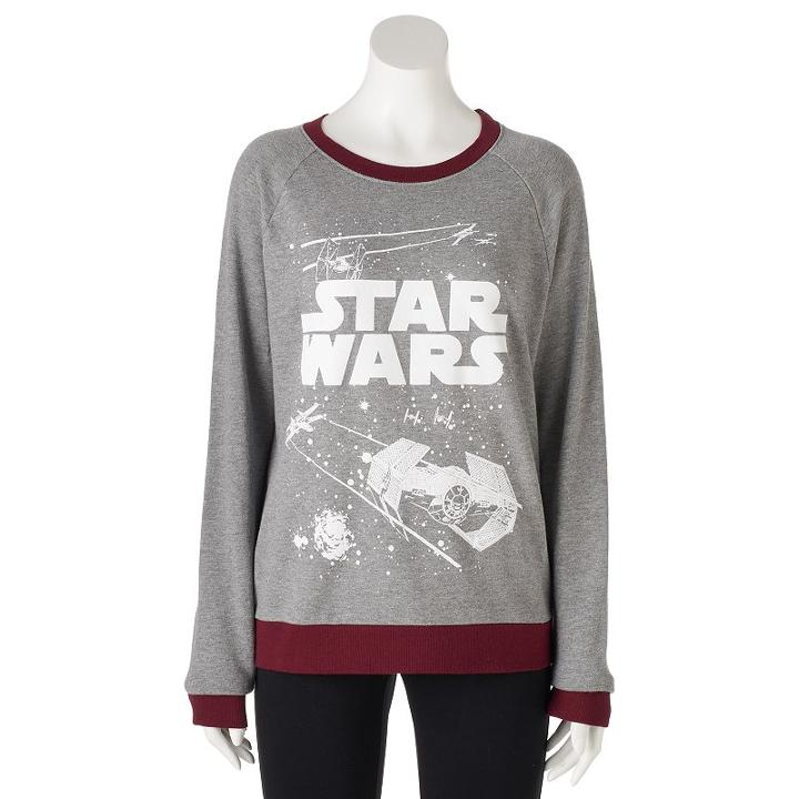 Juniors' Star Wars Graphic Sweatshirt, Girl's, Size: Xs, Ovrfl Oth