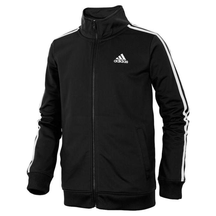Boys 8-20 Adidas Iconic Tricot Jacket, Size: Medium, Black