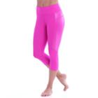 Women's Marika Ava Exhibition Capri Leggings, Size: Xl, Brt Purple