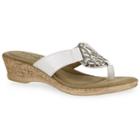 Tuscany By Easy Street Rossano Women's Wedge Sandals, Size: Medium (10), White