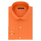 Men's Van Heusen Slim-fit Lux Sateen No-iron Dress Shirt, Size: 17-34/35, Med Orange