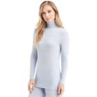 Women's Cuddl Duds Softwear Turtleneck, Size: Xs, Med Blue