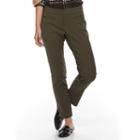 Petite Apt. 9&reg; Torie Slim Ankle Pants, Women's, Size: 10 Petite, Green