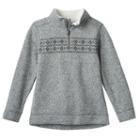 Boys 4-7x Sonoma Goods For Life&trade; Fleece-lined Fairisle Pullover Sweater, Boy's, Size: 4, Med Grey