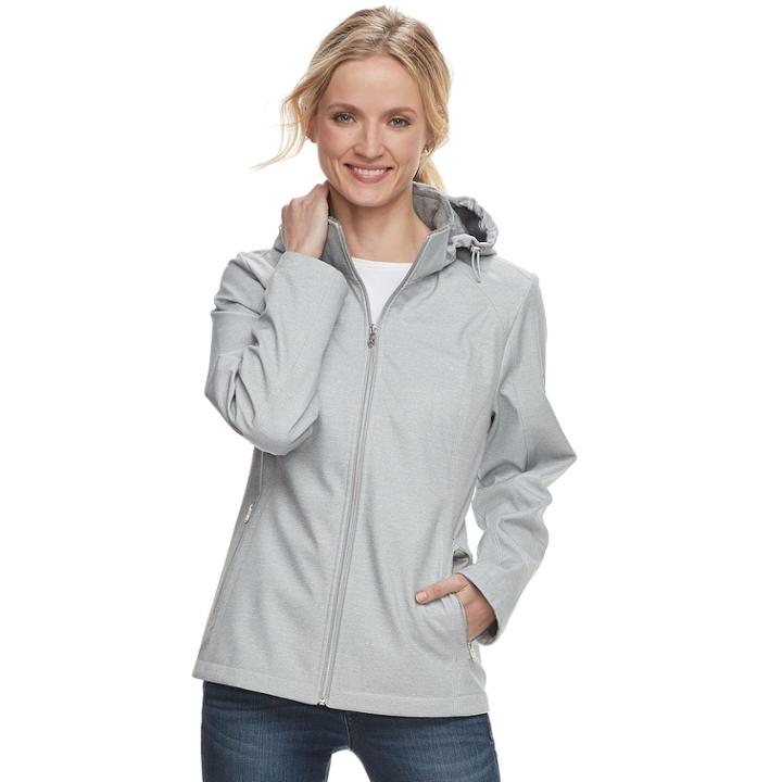 Women's Zeroxposur Tammi Hooded Soft Shell Jacket, Size: Small, Metal Cork