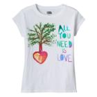 Girls 4-6x All You Need Is Love Graphic Tee, Girl's, Size: 5, White