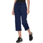 Women's Tek Gear&reg; Weekend Capris, Size: Medium, Dark Blue