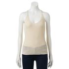 Pink Republic, Juniors' Cross Back Knit Tank, Girl's, Size: Large, Lt Beige