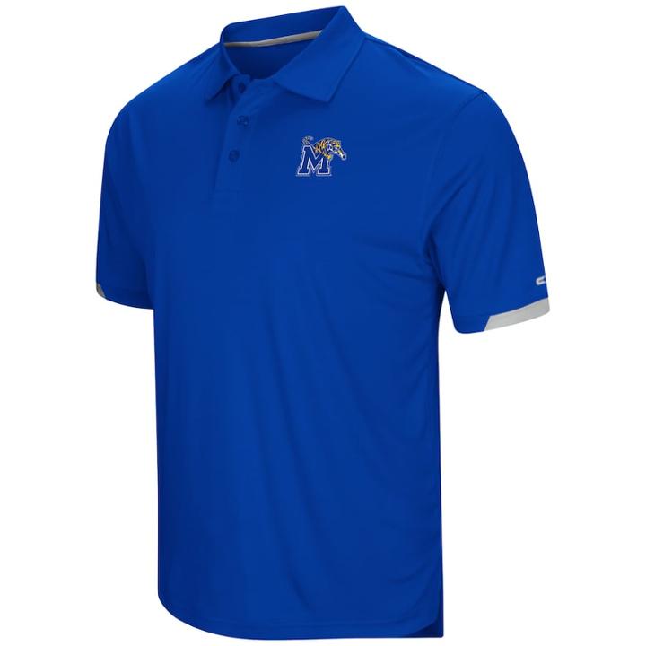 Men's Colosseum Memphis Tigers Loft Polo, Size: Medium, Blue (navy)