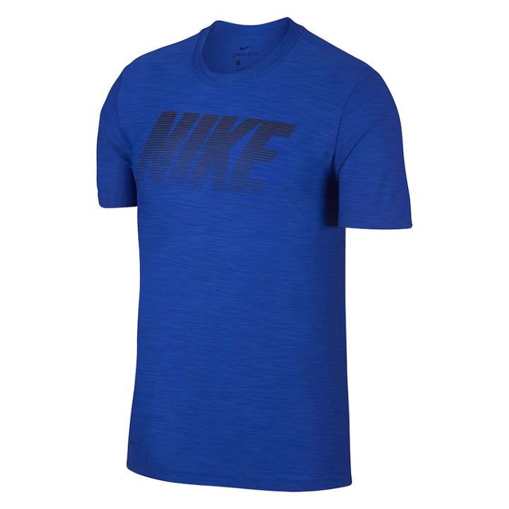 Men's Nike Dry Logo Tee, Size: Small, Dark Blue