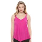Juniors' Candie's&reg; Embellished Cross-back Camisole, Girl's, Size: Xs, Dark Red