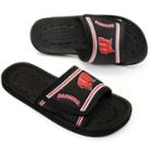 Adult Wisconsin Badgers Slide Sandals, Size: Small, Black