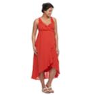 Maternity A:glow Ruffle Faux-wrap Dress, Women's, Size: Xs Maternity, Orange