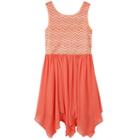 Girls 7-16 Speechless Handkerchief Hem Tank Dress, Girl's, Size: 16, Light Red