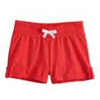 Girls 4-10 Jumping Beans&reg; Slubbed Cuffed Shorts, Size: 10, Med Red