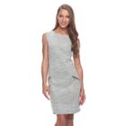 Women's Apt. 9&reg; Zipper Accent Sheath Dress, Size: Medium, Grey