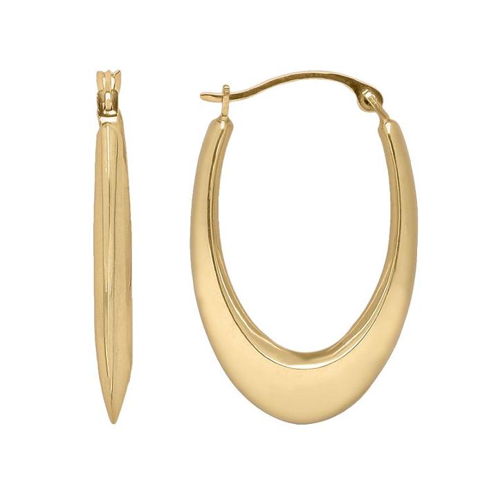 Everlasting Gold 10k Gold U-hoop Earrings, Women's, Yellow