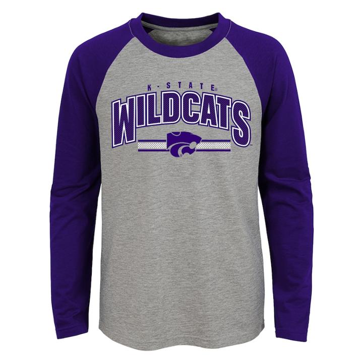 Boys 4-18 Kansas State Wildcats Audible Tee, Size: 8-10, Grey
