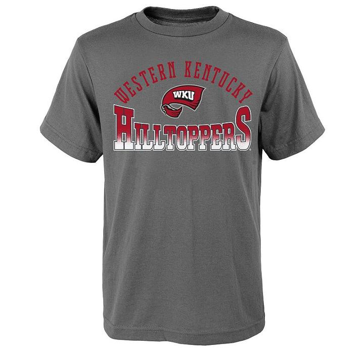 Boys 8-20 Western Kentucky Hilltoppers Fade Tee, Boy's, Size: M(10-12), Grey (charcoal)