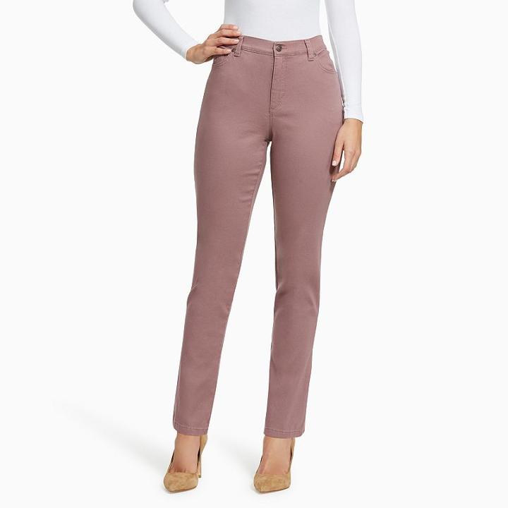 Women's Gloria Vanderbilt Amanda Classic Tapered Jeans, Size: 2 Short, Lt Purple