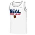 Men's Adidas Real Salt Lake Finish Fan Wear Tank Top, Size: Xl, White