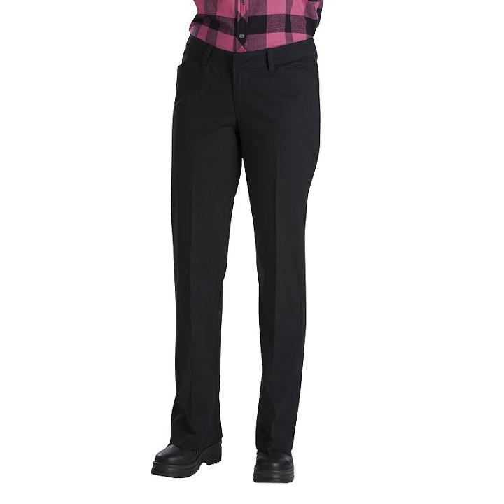 Dickies Relaxed Straight-leg Stretch Twill Pants - Women's, Size: 8 T/l, Black
