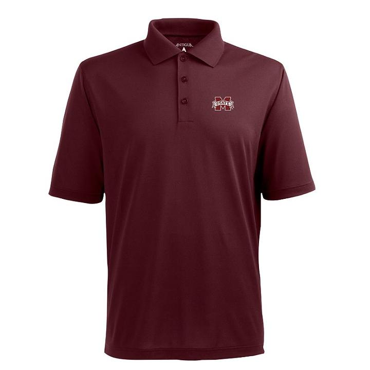 Men's Mississippi State Bulldogs Pique Xtra Lite Polo, Size: Xl, Red