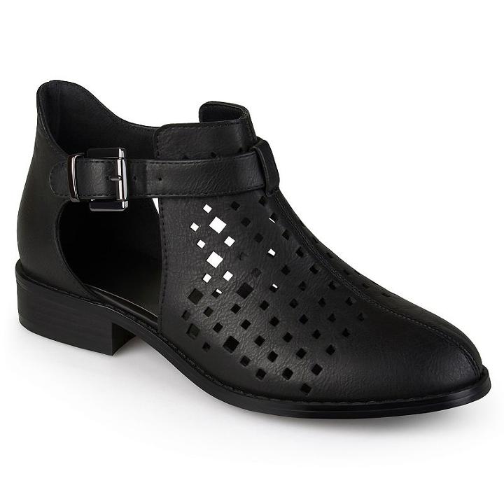 Journee Collection Neela Women's Exposed Ankle Boots, Girl's, Size: 7.5, Black