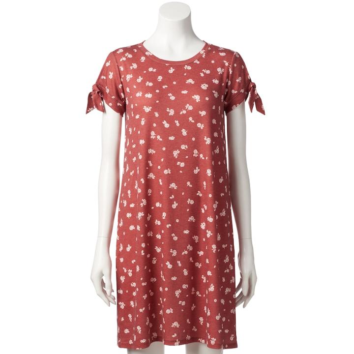Women's Lc Lauren Conrad Tie-sleeve Swing Dress, Size: Xs, Med Red