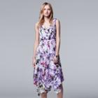 Women's Simply Vera Vera Wang Pleated A-line Dress, Size: Xl, Natural