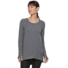 Women's Tek Gear&reg; Cross Over Hem Tunic, Size: Large, Dark Grey