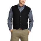 Men's Chaps Classic-fit Waistcoat Fashion Vest, Size: Xl, Black