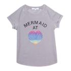 Girls 7-16 & Plus Size Harper & Elliott Roll Cuff Graphic Tee, Girl's, Size: Xl Plus, Light Grey