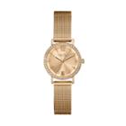 Caravelle New York By Bulova Women's Stainless Steel Mesh Watch - 44l158, Pink