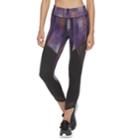 Women's Fila Sport&reg; Mesh Trim High-waisted Leggings, Size: Large, Drk Purple