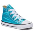 Toddler Converse Chuck Taylor All Star Metallic High-top Sneakers, Kids Unisex, Size: 8 T, Light Blue