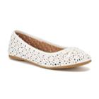 So&reg; Candy Girls' Ballet Flats, Size: 3, White