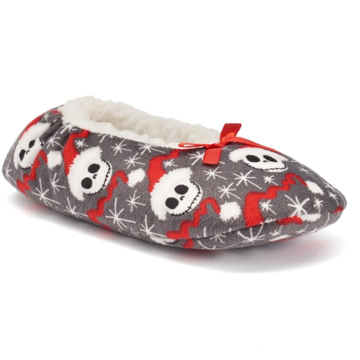 Women's Disney Gripper Ballet Slippers, Size: M-l, Dark Grey